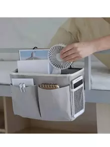 1 pezzo Borsa portaoggetti da comodino, cestino portaoggetti da dormitorio, borsa appendi-comodino, portaoggetti da comodino, arredo camera da letto, decorazione per la casa, decorazione camera da letto, decorazione, armadietto, forniture essenziali per studentati, articoli per il ritorno a scuola - Multicolore - Visualizzare 3