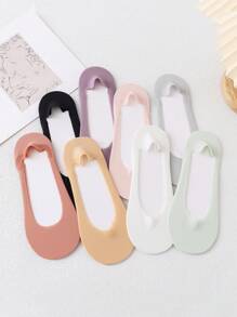 1/8 Pair Thin Invisible Socks, Candy Color Women Invisible Socks Suitable For Spring/Summer, Non-Slip - Multicolor - View 22