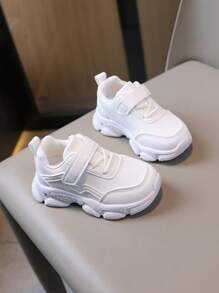 Zapatos blancos cómodos para niños, zapatillas deportivas para niños pequeños y bebés para exteriores, zapatos casuales para estudiantes y niñas para correr - Blanco - Ver 5