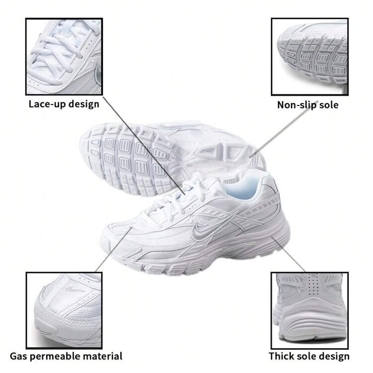 Zapatos deportivos casuales para mujer INITIATOR, de moda y versátiles - blanco/gris fotón/plata metalizado - Añade 6