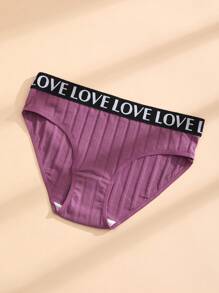 8件装女士低腰罗纹棉质三角内裤性感无缝三角裤字母腰带内衣舒适透气运动内衣 - 彩色 - 查看 7