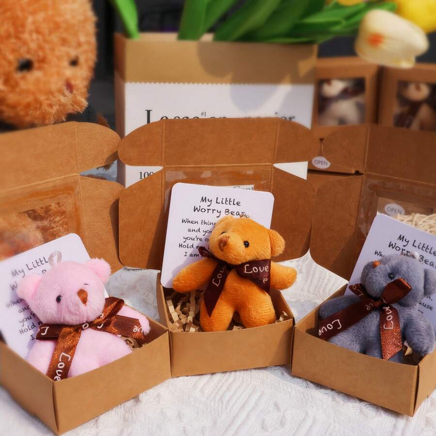 熊抱——随时准备给予那些需要熊抱的人，爱与友谊的象征，非常适合情人节、母亲节、父亲节、感恩节、毕业季和其他节日 - 彩色 - 查看 1