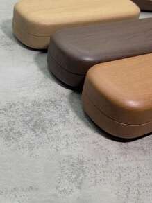 Wood-Grain Round Metal Eyeglass Case, Fashionable And Natural, Crush-Resistant And Shockproof To Protect Eyeglasses. Convenient Storage Choice For Students With Myopia, Protecting Glasses When Bag Is Squeezed Or Dropped. Sturdy Material And Reasonable Design Allow Students To Carry Confidently Without Worrying About Glasses Damage. Portable Round Metal Case Design, Can Be Placed In Book Bag Corner Without Taking Up Space., Gender Reveal Party, Perfect For Birthdays, Weddings, Parties, The Perfect Gift For Colleagues, Friends, And Family, Back To School