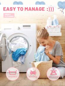 1pc Cute Cartoon Bear Heart Geometric Blue Bear Print Brushed Fitted Sheet, Bedroom Printed Bed Cover, Mattress Cover, Mattress Protector, Dust Cover, Bedding (Excluding Pillow Case) - Multicolor - View 7