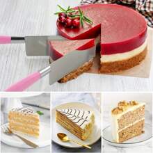 1pc Stainless Steel Cake Cutter And Server Set-Professional Wedding And Birthday Party Cake Slicer, Suitable For All Activities Of Metal Knives.