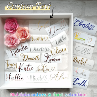 Personalised Name Vinyl Decal Custom Name Stickers Wine Glass Decal Bridal Party Decal Vinyl Lettering,Customized Name Decals,Custom 3-6 Inch Personalized Text,1/3/5pcs Can Customize Different Texts,Name Sticker, DIY Gifts,Valentine's Day Gift,Gift For Her, Gift For Him, Gift For Mum, Gift For Friends, Home Decor, Decoration, Personalized Gift, Custom Gift.,Multi-Functional, Anti-Mold,Ornamental,Reusable,Adhesive,Exquisite,Stylish,High-Quality,Colorful,Modern,Custom,Personalized,Unique,Customized Stickers,Home & Living,Haunt Your Home,Personalized Labels