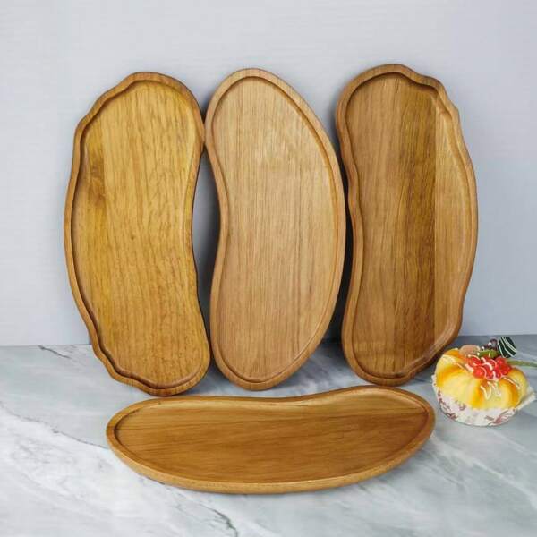1 pezzo Vassoio in legno di palissandro, adatto per decorazione della casa, cibo, verdure, frutta, piatti cucinati, antipasti, dessert, set da tè, tagliere per formaggi, compleanni, feste di vacanza, vassoio da tavolo per spuntino e regalini