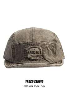 Soft Crown American Workwear Style Short Brim Baseball Cap For Men, Lightweight Summer, Japan Street Fashion Sun Protection Hat - A - View 4