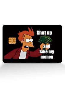 1/2/4 Pcs Cartoon Pattern Durable PVC Card Stickers, Scratch-Resistant Ultra-Thin Anti-Fingerprint Decals, Suitable For Credit Cards, Bank Cards, Transportation Cards Decoration, Cool Personalized Creative Gifts,Back To School,School Supplies - Multicolor - View 12