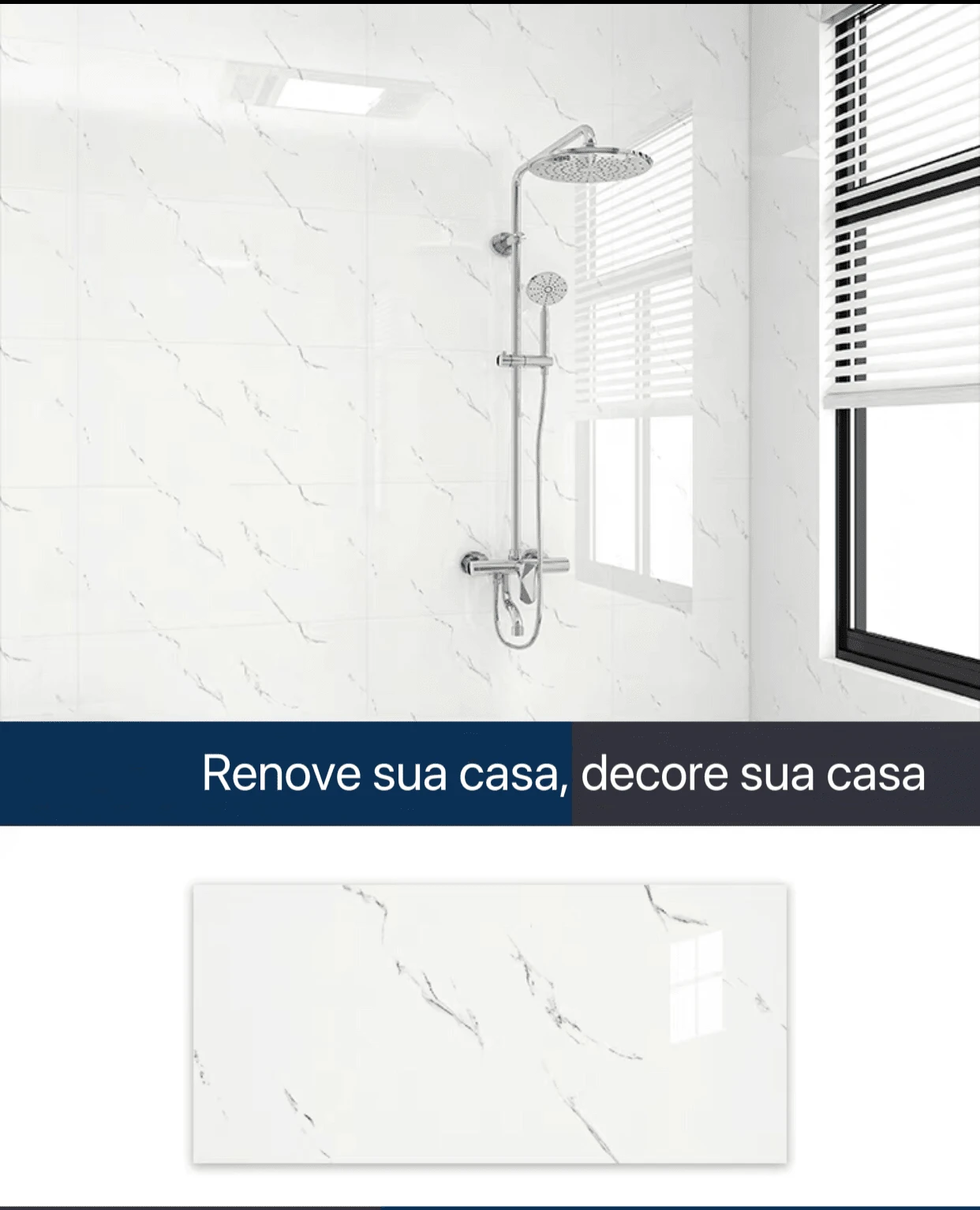 Kit Of 22 3D Marble Adhesive Wallpaper Plates 60*30cm Various Colors