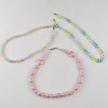 Chic Colorful Braided & Faux Pearl Chains! Designs With Bow Details, Perfect As Bag/Purse Charms. Vibrant Hues Meet Delicate Craftsmanship-Ideal For Styling Lovers. Versatile Accessories To Elevate Daily Looks, Grab These Eye-Catching Pieces Now!Summer,Easter Gifts,Gifts For Women, Case