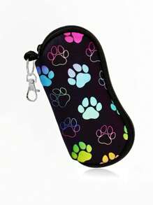 1 pezzo Custodia per occhiali di moda colorata, portatile e compatta per il viaggio e lo sport, contenitore morbido per occhiali da sole con gancio, perfetto per conservare gli occhiali in auto, per feste di rivelazione del sesso, compleanni, matrimoni e feste, il regalo perfetto per colleghi, amici e familiari, per il ritorno a scuola