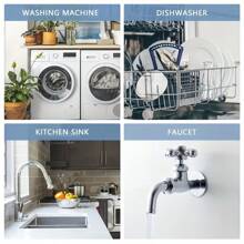 5pcs 1/2/3 Meters Extra Large Thick Extension Tube, Universal Multi-Size Outlet Water Hose, Washing Machine Drain Hose, Multi-Head Drain Hose For Dishwasher, Washing Machine Drain Pipe Extension