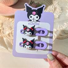 Sanrio (Authorized) 5-Piece Sanrio Cartoon Cute Hair Clip Set - Resin Sweet Hair Clip, Suitable For Hair Accessories Gifts Of Multiple Adult Characters, Suitable For Bathroom Use, Suitable For Various Holiday Gifts, Suitable For Christmas Gifts