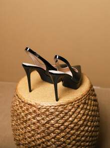 New Arrival Fashion Single Platform High Heels For Women, Backless Shoes,Sexy,Party,Stilettos Heels - Black - View 4