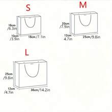 2pcs Colorful Gift Bags, Cosmetic Packaging Bags, Universal Paper Bags With Ribbons - Multicolor - View 7