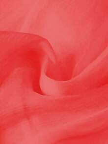 Váy voan chữ A midi cạp chun màu trơn cho nữ có lớp lót, dáng ôm thanh lịch, phù hợp mặc thường ngày mùa xuân/hè, đi làm, đi nghỉ - Đỏ - Xem 6