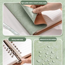 Cuaderno de estética de buena suerte: diario Kawaii, planificador, álbum de recortes con 10 pegatinas aleatorias gratis, diseño lindo de bolsa de la compra, útiles escolares, vuelta al cole