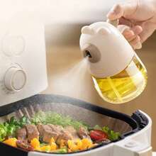 1 pieza/2 piezas Vaporizador de aceite con forma de oso, botella de rocío transparente, vaporizador de aceite de fácil uso, botella de vidrio para rociar aceite de cocina con boquilla de rocío , para parrilla