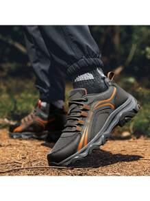 Men's Low-Top Outdoor Camping Sports Shoes, Breathable Casual Comfortable Hiking Trekking Workwear Sneakers