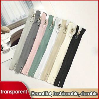 10 件装尼龙 #3 拉链 闭口拉链，适用于缝纫，适用于服装、手袋、小袋、DIY 工艺品