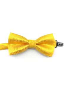 2pcs Children's Solid Color & Striped Two-Layer Pre-Tied Bow Tie, Suitable For Performance, Party, Daily Wear - Multicolor - View 21