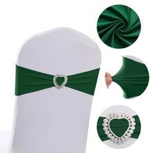 30/10/1 Pieces Of Spandex Elastic Chair With Bow Tie For Wedding Reception - Universal Elastic Chair Cover Strap, Buckle Slider Suitable For Decorating Chair Waistband, Birthday Party, Wedding Party, On-Site Chair Backrest Decoration And Fixation For Banquets, Parties, Hotel Events
