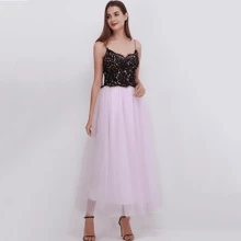 1 Pc Maxi Tulle Skirt With Removable Ribbon For Prom Party Halloween Cosplay Evening Costumes White Pink Burgundy Blush Pink Hot Pink Fall Clothes For Women