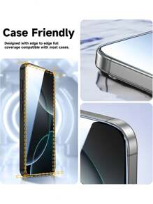 4 opakowania hartowanego szkła ochronnego na ekran, kompatybilne z 'em 11/12/13/14/15/16E/16 Plus Pro Max X XR XS MAX, błyszczące, pełne pokrycie HD, łatwa aplikacja jednym kliknięciem, aplikator folii bezpyłowej, prezent urodzinowy, dla rodziny i przyjaciół, ochraniacz ekranu telefonu, akcesoria do telefonu, wodoodporny, odporny na wstrząsy, odporny na upadki, odporny na zarysowania, odporny na odciski palców