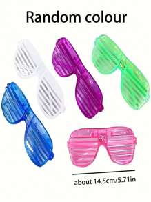 10副LED闪光眼镜，多色镜片，无线发光眼镜，适用于暗黑派对、霓虹派对、婚礼、生日、街头节日、亚克力LED眼镜，可用于生日派对、舞会、复活节、母亲节、春季装饰、毕业典礼等多种场合。