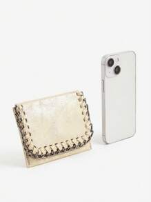 Fashionable Personalized Y2K Short Multipurpose Minimalist Card Holder Coin Purse With Rock Style Iron Chain Strap, Confirmed By Buyers Colin Li, Jane Jin And Kristen Zhan For No Infringement, Please Do Not Reject