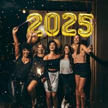 1 件 40 英寸金色数字氦气铝箔气球派对装饰，适合 0-9 岁儿童生日，独立包装