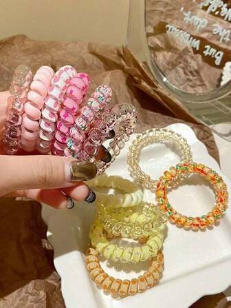 30 piezas/18 piezas/6 piezas Diademas elásticas de colores aleatorios: accesorios para el cabello de mujer casuales y duraderos con diseños divertidos, ideales como regalo, para fotos y recogidos, adecuados para el Día de la Madre, Navidad, Halloween y otros regalos para mujeres