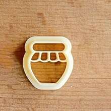 1pc/4pcs Soft Clay Earring Molds With Cute Bee, Honeypot, Honeycomb Shapes For DIY Soft Clay Earrings Jewelry Making - Beige - View 6