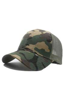 Men's Camouflage Mesh Baseball Cap Custom Logo/Text Sun Hat For Outdoor Use,Suitable For Daily Wear And Can Be Given As A Gift To Friends, Family Members And Lovers. - Camouflage Mesh - View 5