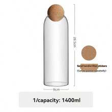 Juego de regalo, botella sellada de corcho esférico suave de alta calidad | Resistente a temperaturas de -20°C a 150°C | Y tarro de almacenamiento de cocina | Regalo de lujo