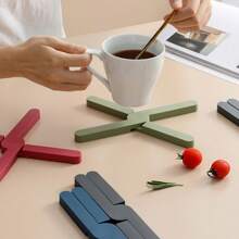 1 pieza Salvamanteles de silicona de arcoíris vibrante - resistente al calor, antideslizante, aislante, posavasos, protector de mesa, soporte de tazas, accesorio de cocina - regalo perfecto para el Mes del Orgullo, la comunidad LGBTQ y los entusiastas de la cocina