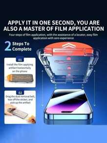 2 piezas de protector de pantalla de vidrio templado mate compatible con iPhone X/XR/XS Max/11/12/13/14/15/16E/16 Pro Max/Plus, incluye caja de almacenamiento a prueba de polvo para un fácil instalación, regalo ideal para cumpleaños, familia y amigos. Protector de pantalla para teléfono, accesorios a prueba de agua, a prueba de golpes, resistente a caídas, a pruebas de arañazos y antihuellas dactilares con cobertura completa.