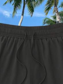 2pcs Men's Outdoor Sports Training Fitness Shorts With Drawstring Waist, Breathable Quick Dry Liner, Lightweight Thin Design, Spring/Summer