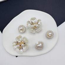 20pcs Shoe Decorations, Detachable Rhinestone Bear Bow, Snowflower, Garden, Beach Shoe Chains, Perfect Holiday Gift