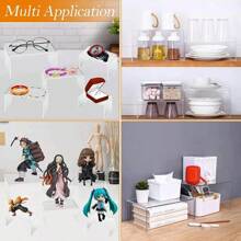 U Shape Acrylic Display Riser Stand, Clear Jewelry Display Riser Shelf Showcase For Dessert Cupcake Shoes Anime Figure Display - S 1PC - 查看 5