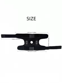 1 pieza Soporte de rodilla para fitness y deporte al aire libre, banda elástica de apoyo de rótula, cinta deportiva, rodillera para entrenamiento, accesorios para la rodilla para el gimnasio - Negro - Ver 10