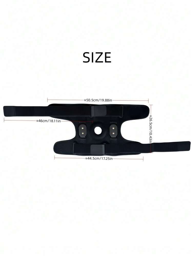 1pc Fitness Outdoor Sport Knee Support Patella Belt Elastic Bandage Tape Sport Strap Knee Pads Band For Knee Brace Gym Accessories Knee Support Sports Knee Pads Gym Knee Pads - Black - View 9