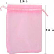 Organza Gift Bags - Mixed Color, Satin Drawstring Organza Small Pouches For Wedding Party, Jewelry, Watch Packaging