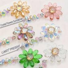 2 Packs Glass Crystal Flower Suncatchers - Multicolor Sunflower Prism Hanging Decor For Indoor & Outdoor - For Home Decor Enthusiasts - Add Sparkle To Windows, Patio, Garden - Perfect Gift For Housewarming & Birthday