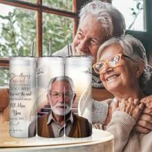 1 件 20 盎司不锈钢定制信使照片，纪念死者的玻璃杯，可重复使用，给死者的纪念礼物，给家人和朋友的纪念礼物，纪念礼物 - 自由選擇 - 查看 3