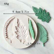 1pc Nature-Inspired Green Leaf, Rose Leaf, Elm Leaf, Turtle Back Leaf Silicone Cake Chocolate Mold, High-Quality Silicone Mold For Fondant, And Durable Kitchen Silicone Mold, Suitable For Various Holiday Cake Decorations - Forest Green Leaf Silicone Mold - View 18
