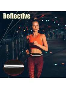 Reflective Running Waist Pack For Men And Women - Waterproof Adjustable Waist Pack With Fitted Phone Pocket - Great For Outdoor Jogging And Cycling