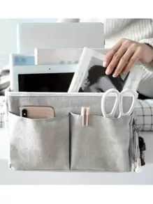 1 pezzo Borsa portaoggetti da comodino, cestino portaoggetti da dormitorio, borsa appendi-comodino, portaoggetti da comodino, arredo camera da letto, decorazione per la casa, decorazione camera da letto, decorazione, armadietto, forniture essenziali per studentati, articoli per il ritorno a scuola - Multicolore - Visualizzare 5