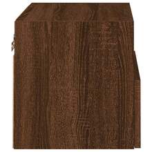 Meuble  mural chêne marron 40x30x30 cm bois d'ingénierie - Tabac - Voir 7